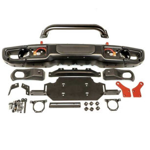 Zderzak aluminiowy przód z bull barem i płytą pod wyciągarkę OFD