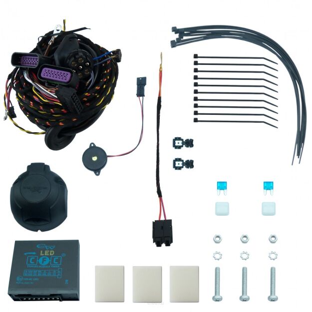 Wiązka przewodów do mocowania haka 7 PIN HAK-SYSTEM