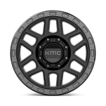 Felga aluminiowa KM544 MESA Satin Black W/ Gloss Black Lip KMC - 2