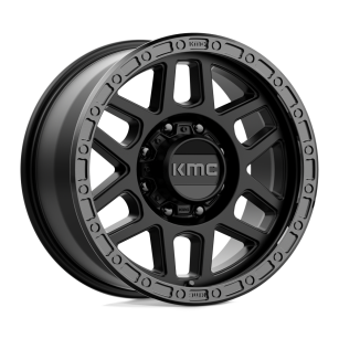 Felga aluminiowa KM544 MESA Satin Black W/ Gloss Black Lip KMC