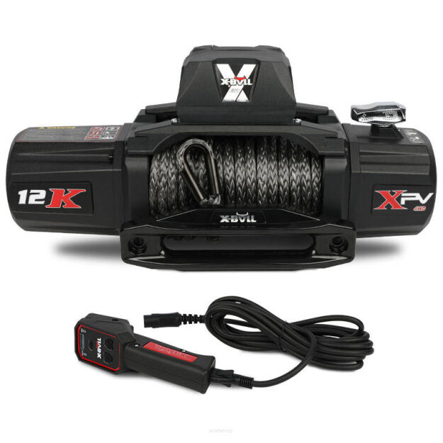 Wyciągarka elektryczna X-BULL Winch Tough 12000 12V lina syntetyczna