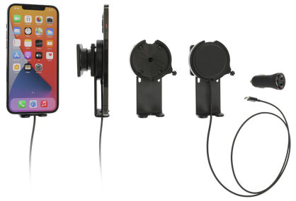 Magnetyczny uchwyt indukcyjny do smartfonów wyposażonych w etui/technologię MagSafe/Qi