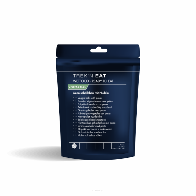 Danie gotowe klopsiki warzywne z makaronem 350g Trek'n Eat