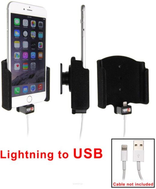 Uchwyt do Apple iPhone 7 Plus z możliwością wpięcia kabla lightning USB