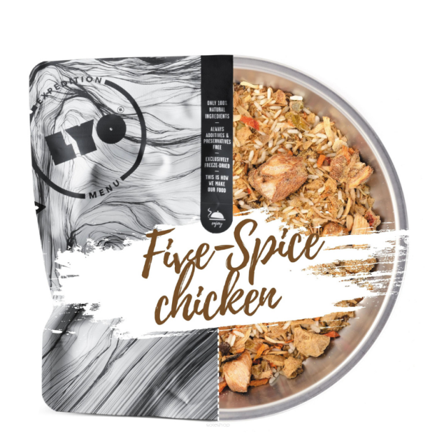 Kurczak w pięciu smakach z ryżem 500g liofilizat Lyofood
