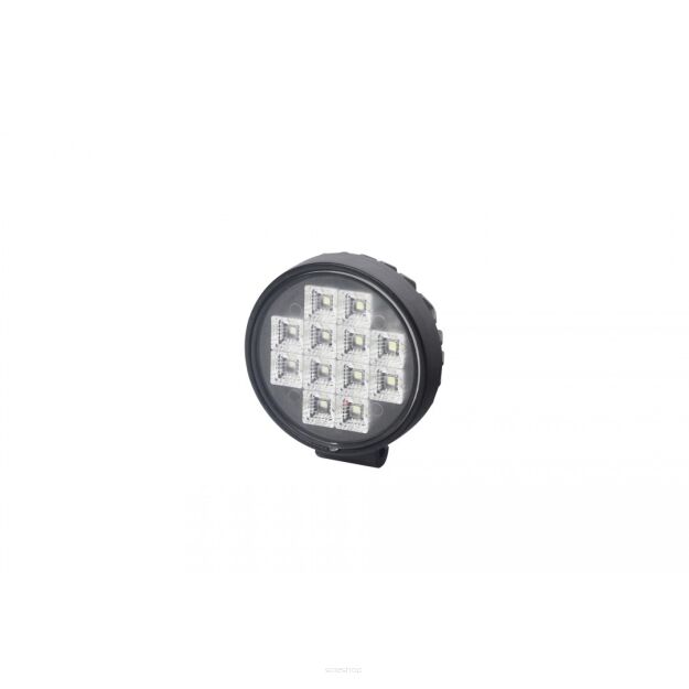 Lampa robocza 12x LED okrągła z włącznikiem