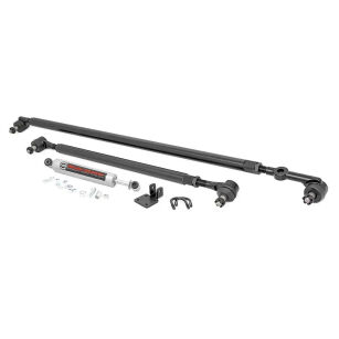 Zestaw do korekcji geometrii z amortyzatorem skrętu Rough Country Lift 4"+