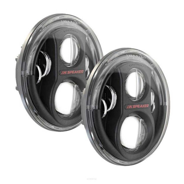 Reflektory LED czarne przód 7