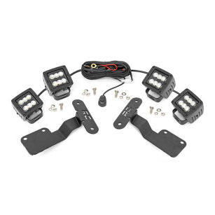 Lampy Cree LED 2" Flood Beam z mocowaniem Rough Country Black Series