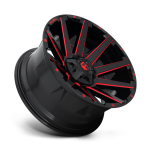 Felga aluminiowa D643 CONTRA Gloss Black Red Tinted Clear FUEL - 3