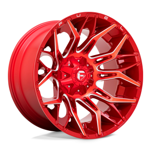 Felga aluminiowa D771 TWITCH Candy Red Milled FUEL