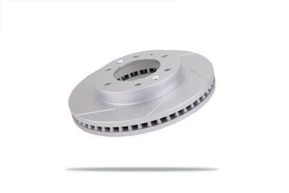 Pedders Slotted Geomet Coated Rotor Left Disc