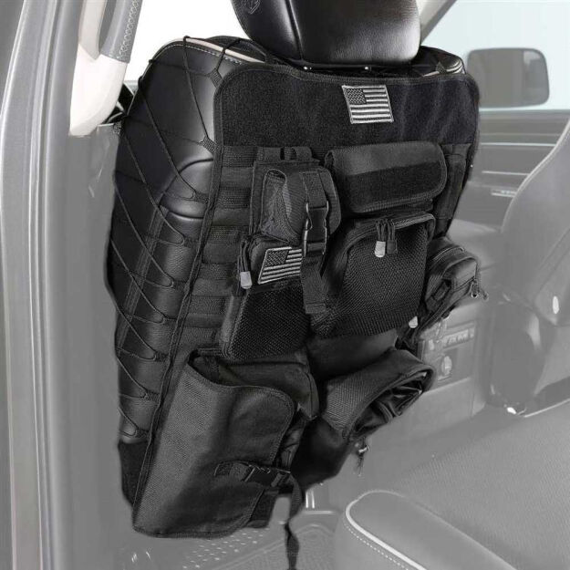 Pokrowce na oparcie foteli uniwersalne przód black Smittybilt G.E.A.R.