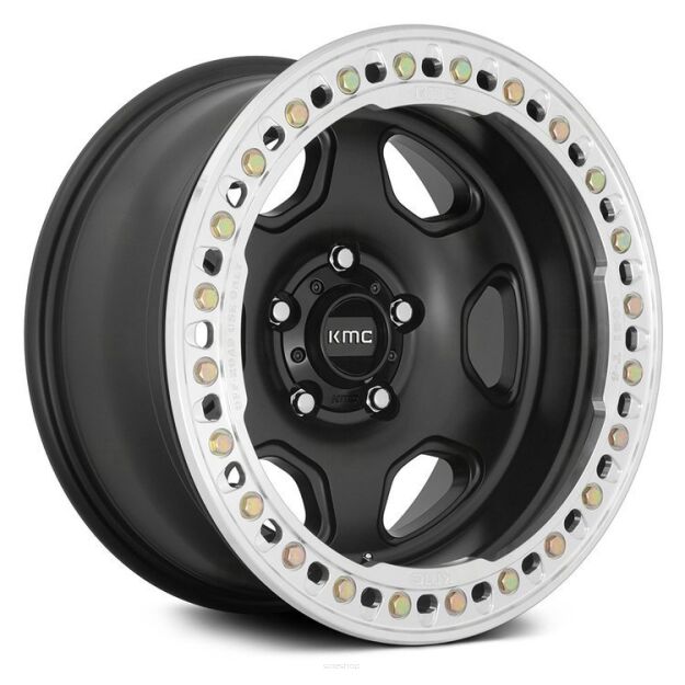 Felga aluminiowa KM233 Hex Satin Black Beadlock KMC