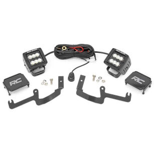 Zestaw lamp LED 2" Flood Beam Rough Country Black Series
