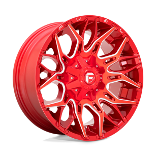 Felga aluminiowa D771 TWITCH Candy Red Milled FUEL