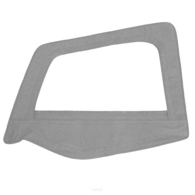 Ramka drzwi połówkowych z osłoną i szybą Grey Denim strona kierowcy Smittybilt