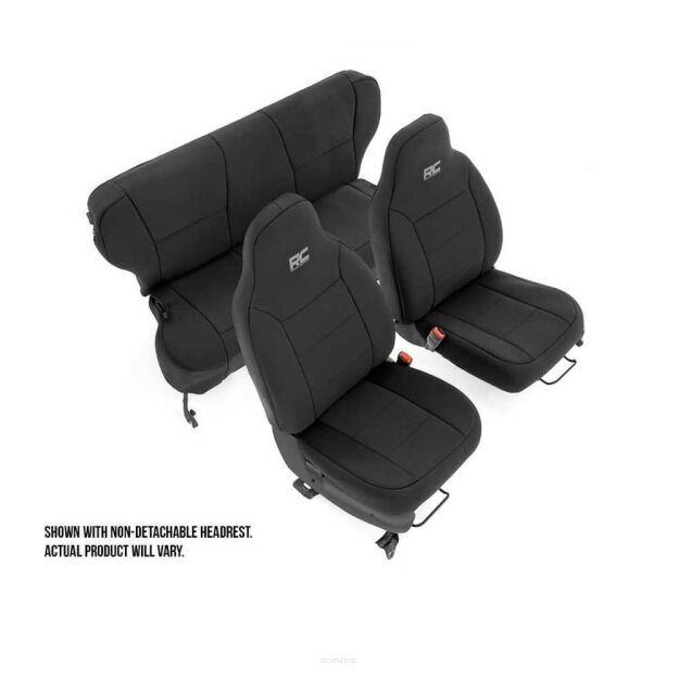 Komplet pokrowców na fotele neoprene black Rough Country