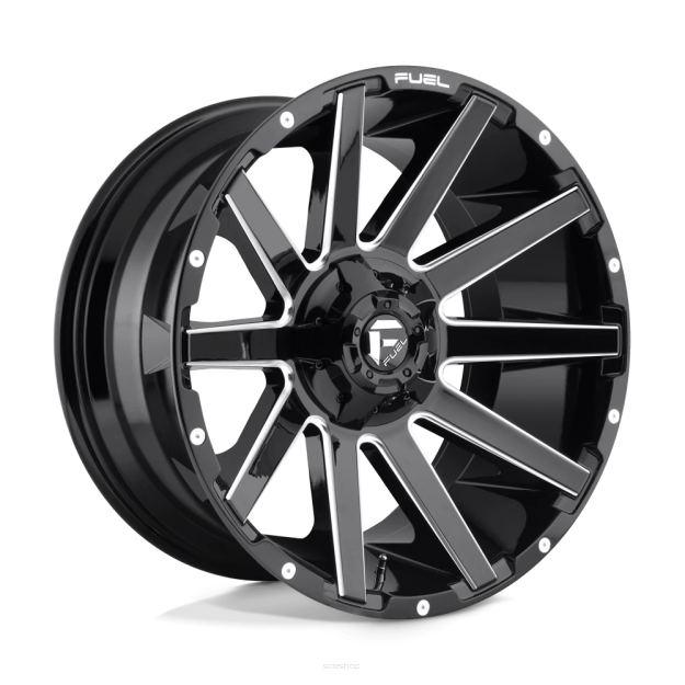 Felga aluminiowa D615 Contra Gloss Black Milled Fuel