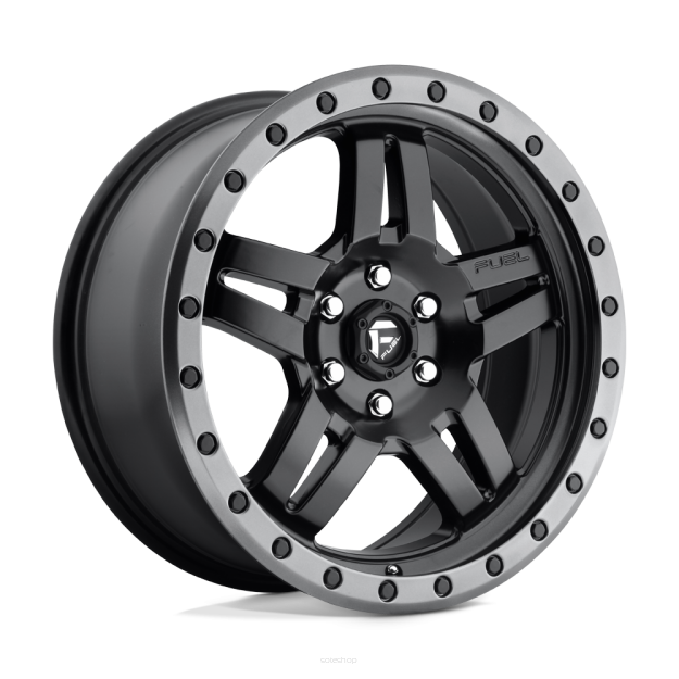 Felga aluminiowa D557 ANZA Matte Black Gun Metal Ring FUEL