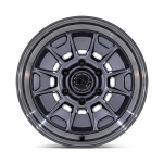 Felga aluminiowa BR021 MONDO Matte Gunmetal W/ Gloss Gray Lip BLACK RHINO - 2