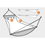 Hamak SkyLoft Seafoam granatowo niebieski ENO - 2