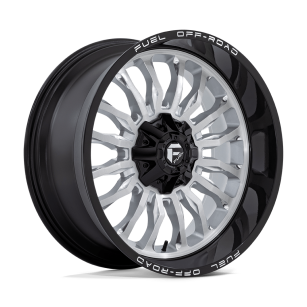 Felga aluminiowa D798 ARC Silver Brushed Face W/ Milled Black Lip FUEL
