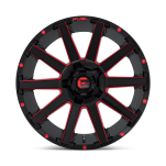 Felga aluminiowa D643 Contra Gloss Black RED Tinted Clear Fuel - 3