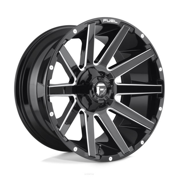 Felga aluminiowa D615 CONTRA Gloss Black Milled FUEL
