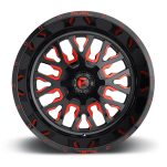 Felga aluminiowa D612 Stroke Gloss Black/Red Tinted Clear Fuel - 2