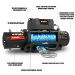 Wyciągarka elektryczna X-BULL WINCH PRIME 12000 12V lina syntetyczna - 5