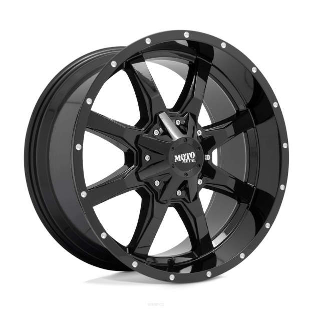 Felga aluminiowa MO970 Gloss Black W/ Milled LIP Moto Metal