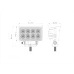 Lampa robocza LED 8xLED flood - 2