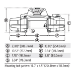 Wyciągarka z liną syntetyczną 10000 lbs Warn Zeon XD 10-S - 5