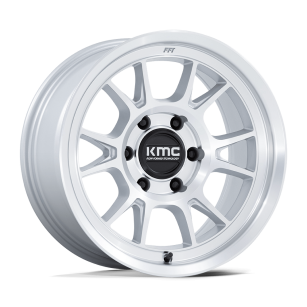 Felga aluminiowa KM729 RANGE Gloss Silver W/ Machined Face KMC