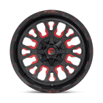 Felga aluminiowa D612 STROKE Gloss Black Red Tinted Clear FUEL - 2