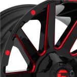 Felga aluminiowa D643 Contra Gloss Black/Red Tinted Clear Fuel - 3