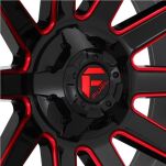 Felga aluminiowa D643 Contra Gloss Black/Red Tinted Clear Fuel - 4