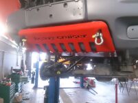 Osłona czołowa z uchwytami do holowania Jeep Grand Cherokee WJ WG 1999-2004 czerwona - 3