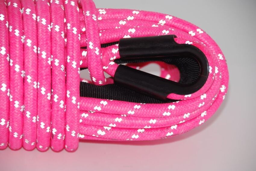 SaberPro® Pink Reflective Double Braided Winch Rope – Limited Edition