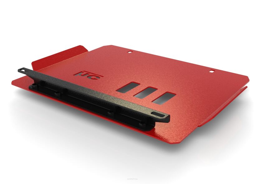 Osłona przedniego mostu , miski olejowej i przekładni kierowniczej Ford F150 F-150 2015-2019 czerwona